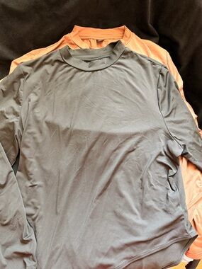 SHEIN Long-Sleeve Crewneck Bodysuit in Black and Brown (2 Pack)